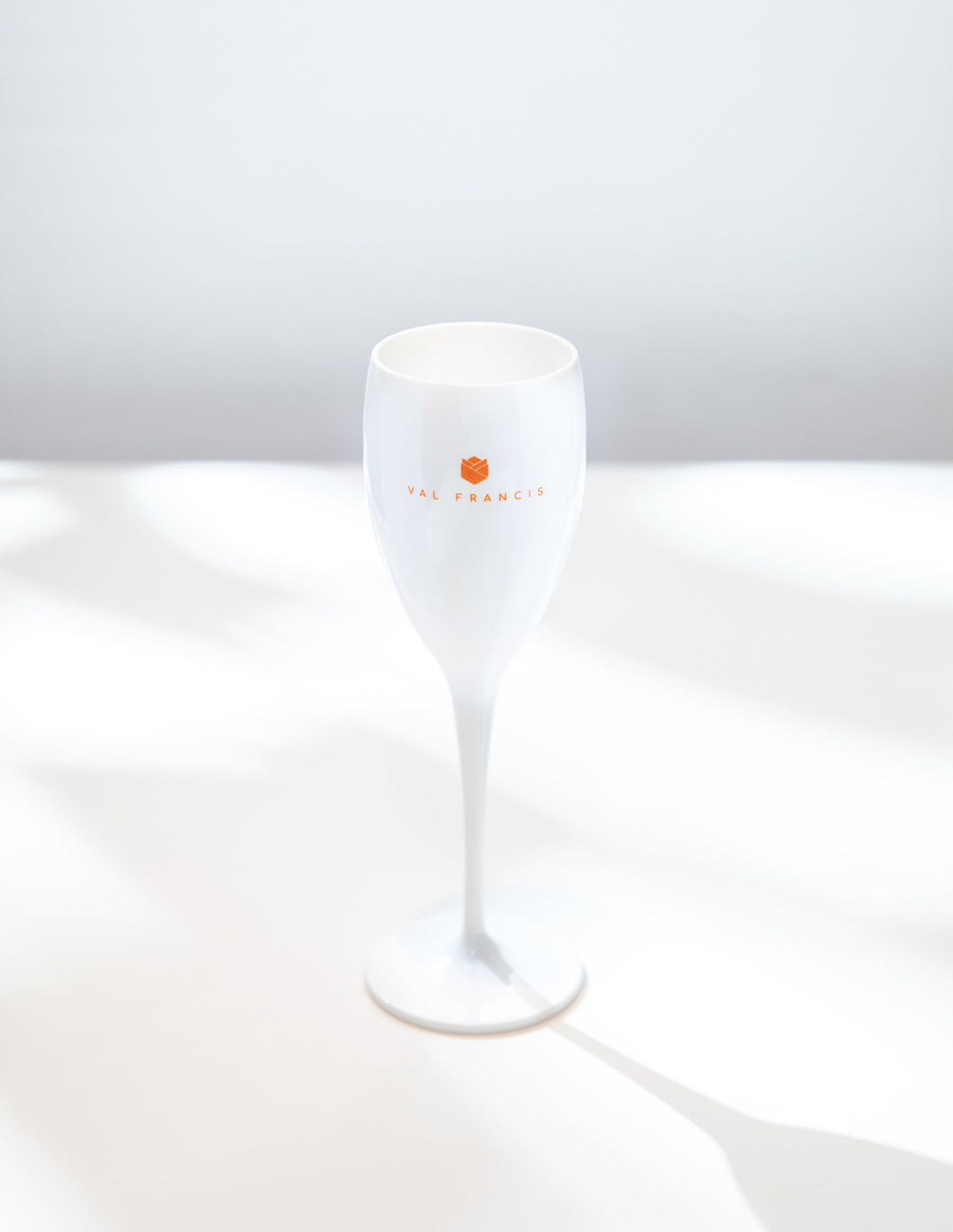 Champagne Flutes White | Orange (Set of 6)